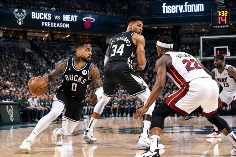 10月07日 NBA季前赛 雄鹿vs热火 赛前预测：密尔沃基主场火力占优