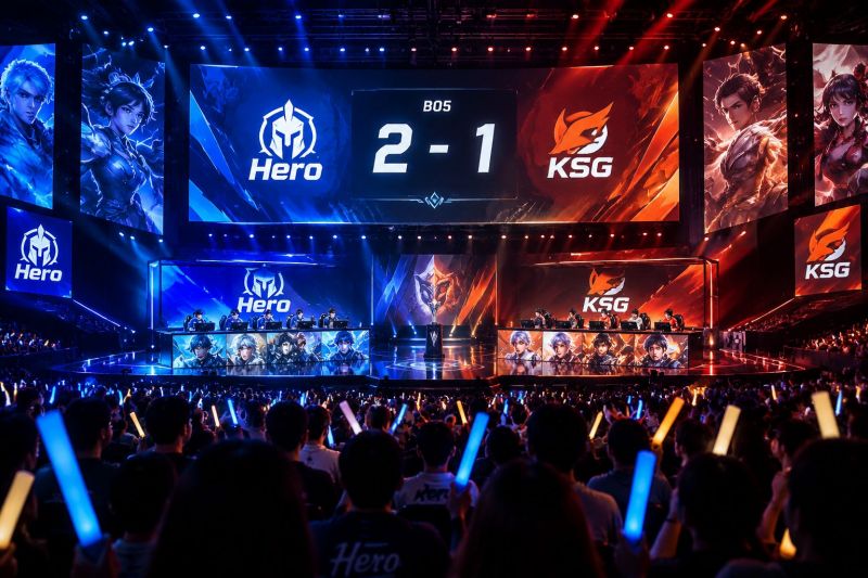 Hero vs KSG季前赛预测:中路节奏定胜负,Hero更被看好