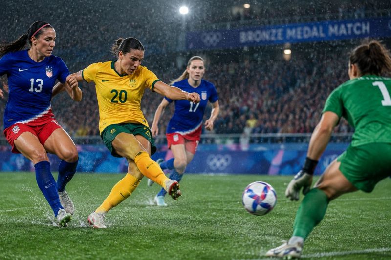 澳大利亚女足vs美国女足：铜牌战攻防对位与比分预测