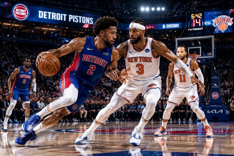 12月01日 NBA常规赛 活塞vs尼克斯 赛前预测：纽约客场取胜，推荐比分 112-105